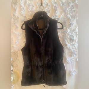 Beautiful Brown Faux Fur Cejon Vest.